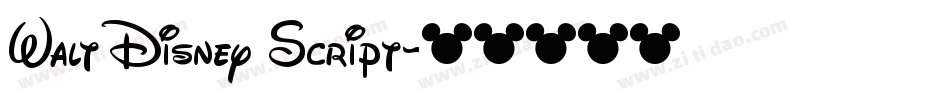 Walt Disney Script字体转换